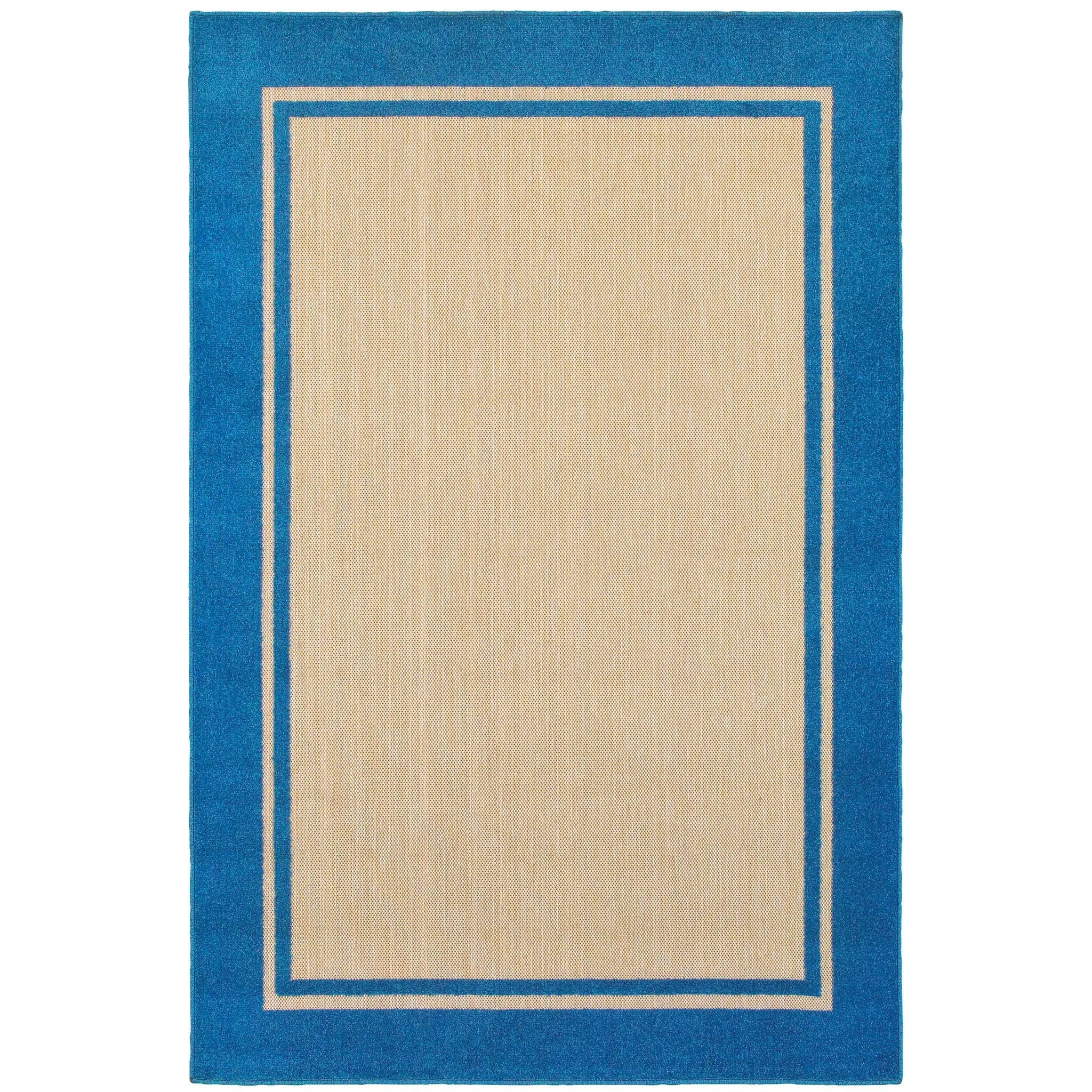 Cayman 5594B Sand/ Blue Area Rug by Oriental Weavers