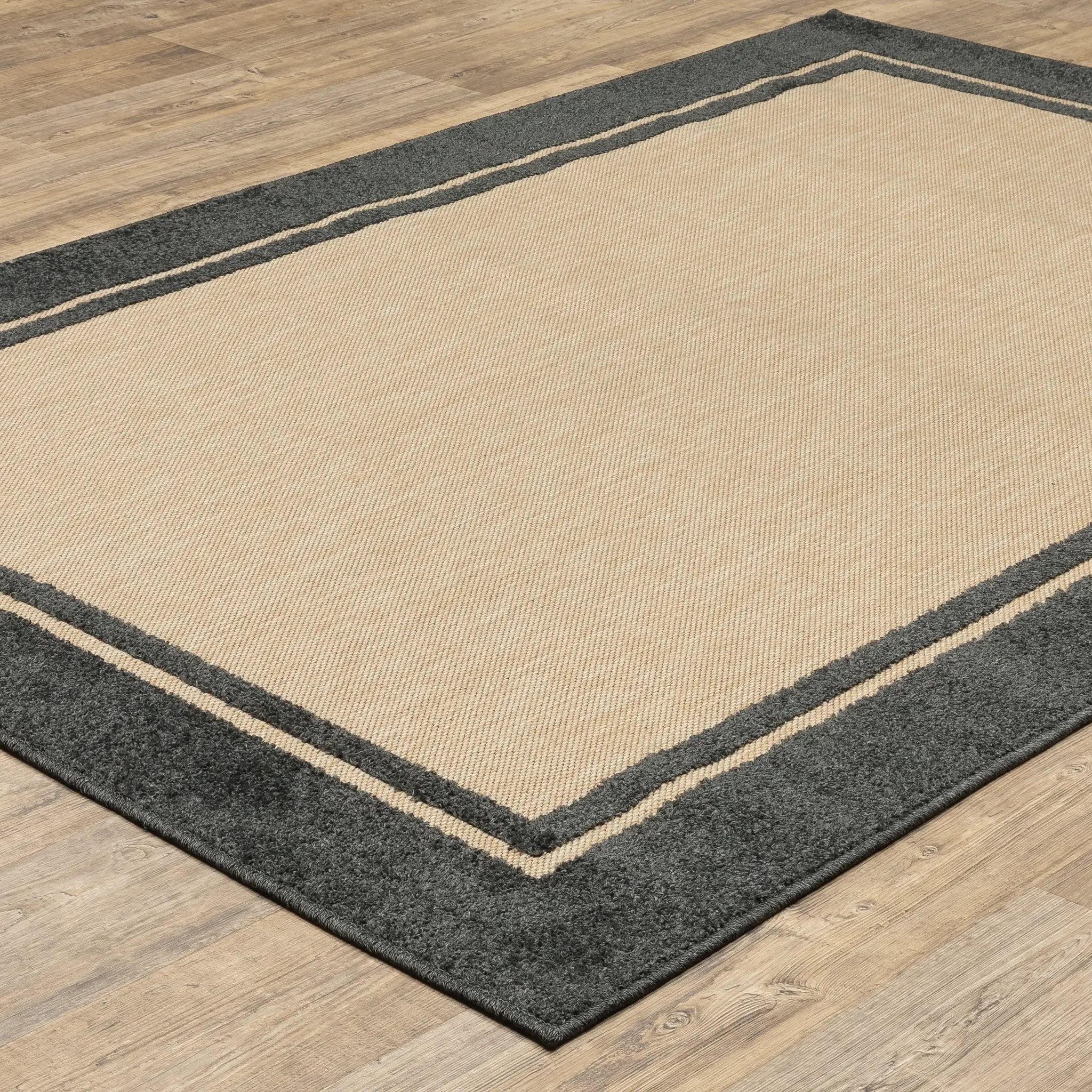 Cayman 5594K Sand/ Charcoal Area Rug by Oriental Weavers