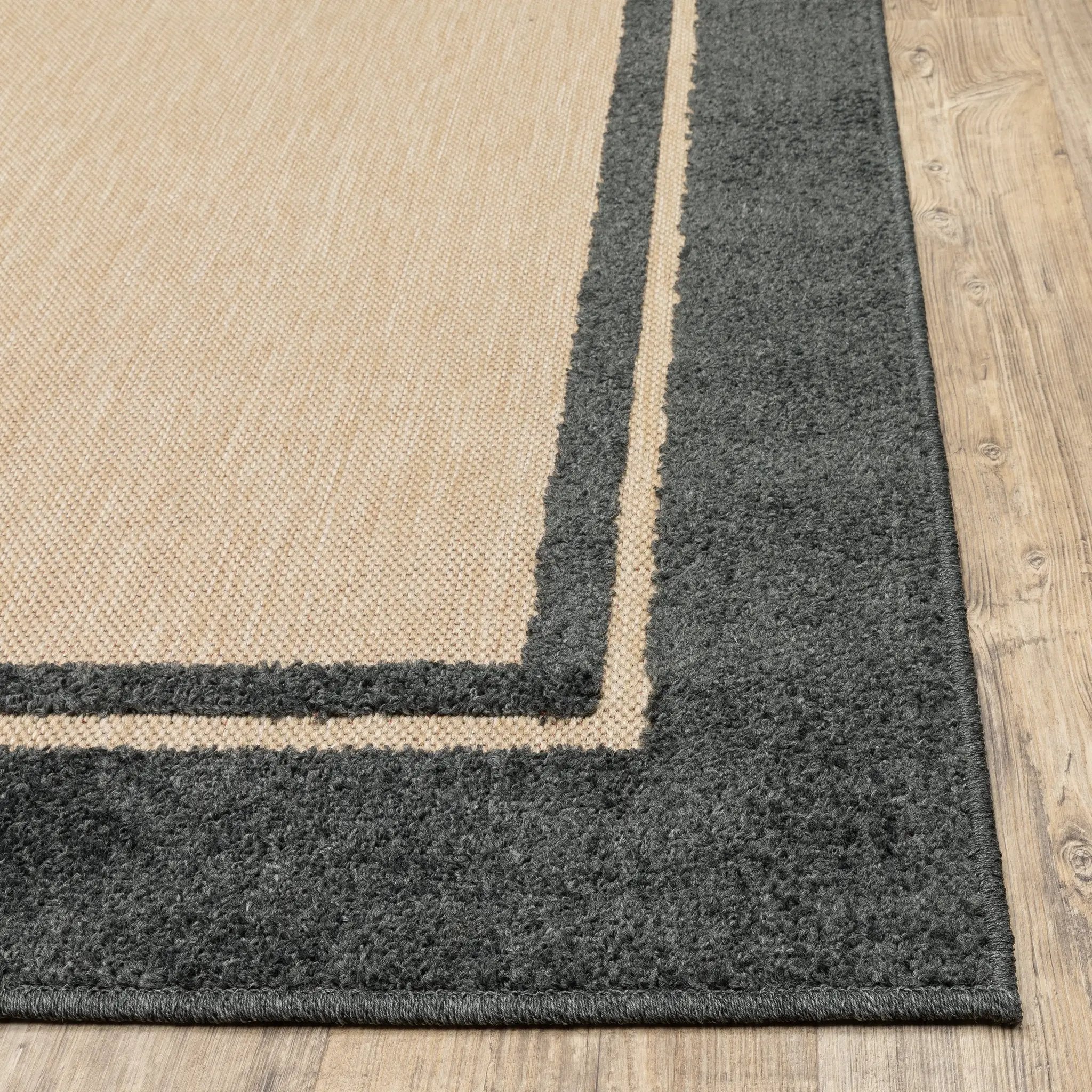 Cayman 5594K Sand/ Charcoal Area Rug by Oriental Weavers