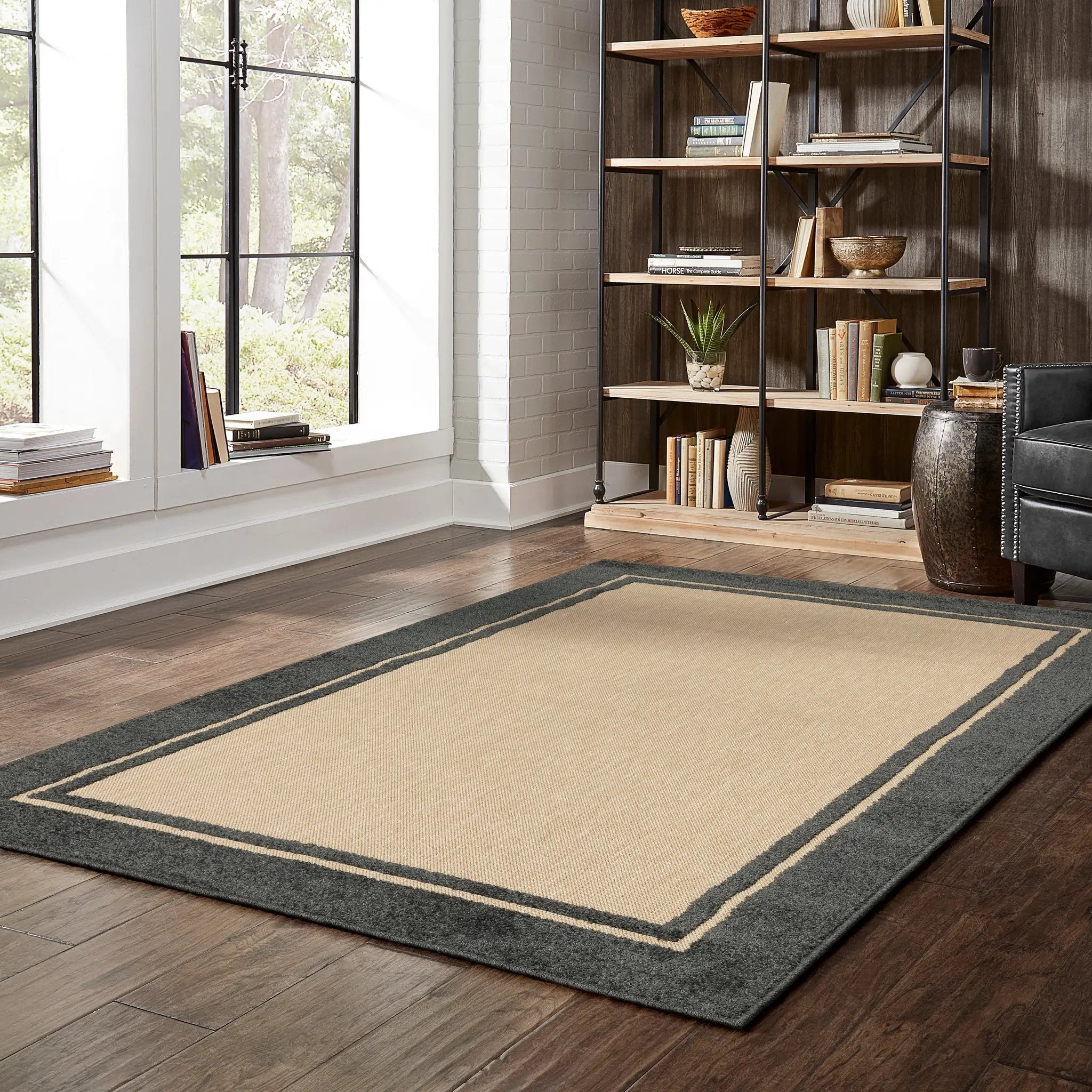 Cayman 5594K Sand/ Charcoal Area Rug by Oriental Weavers