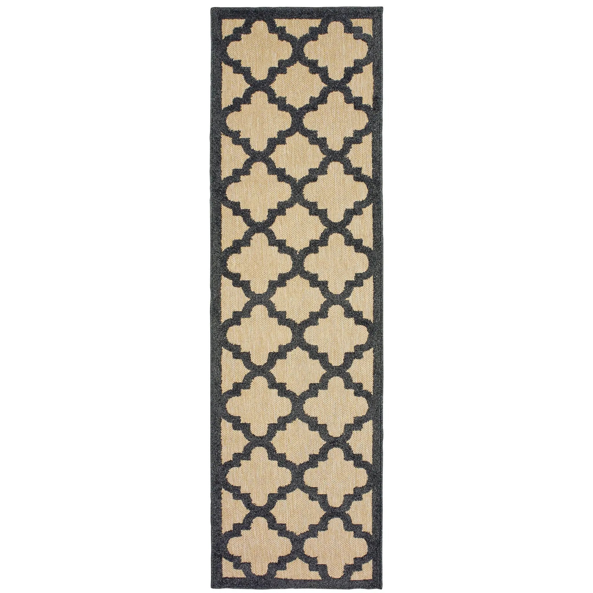 Cayman 660N9 Sand/ Charcoal Area Rug by Oriental Weavers
