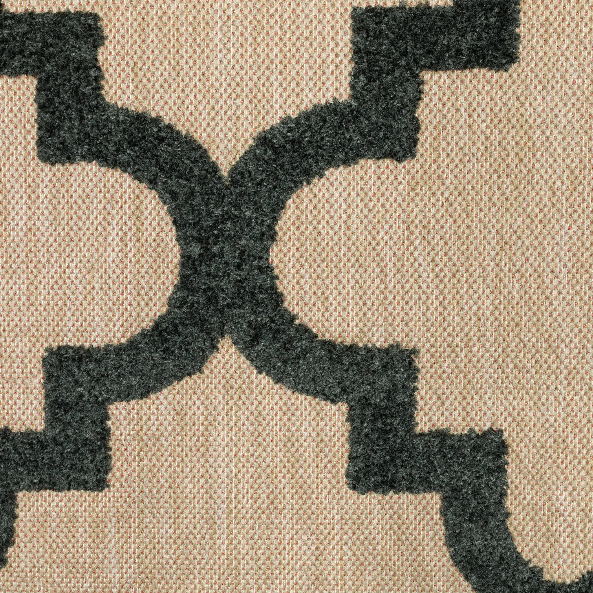 Cayman 660N9 Sand/ Charcoal Area Rug by Oriental Weavers