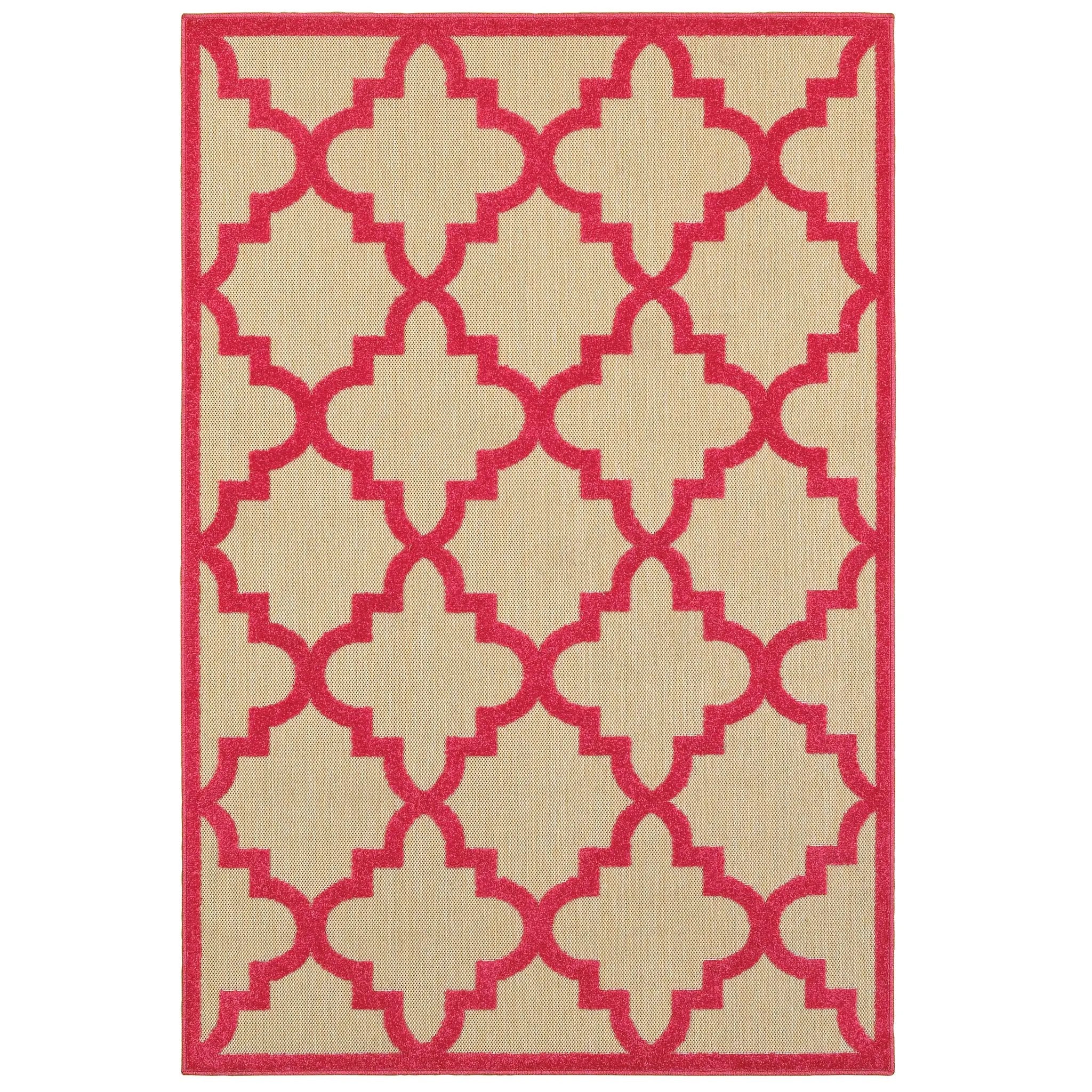 Cayman 660P9 Sand/ Pink Area Rug by Oriental Weavers