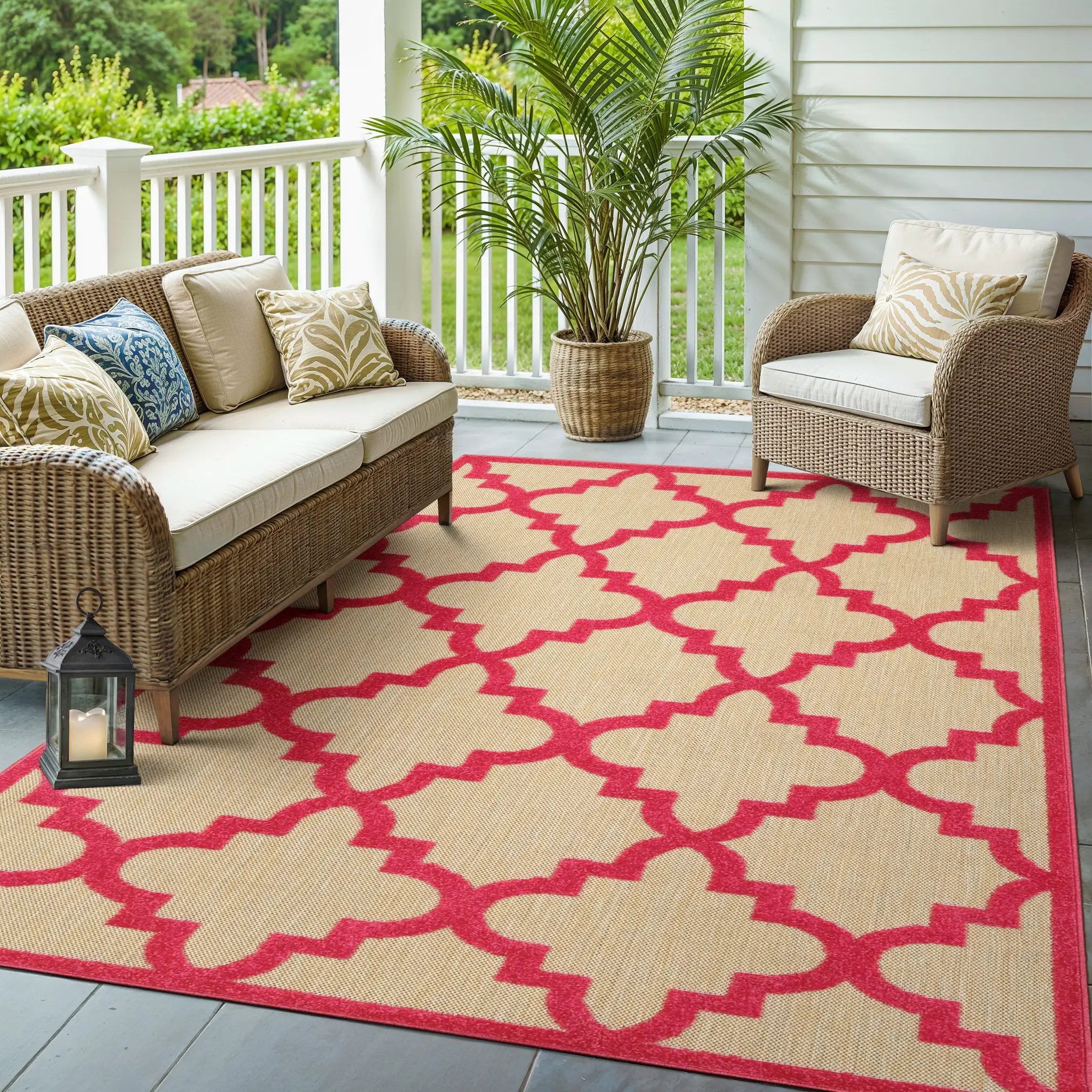 Cayman 660P9 Sand/ Pink Area Rug by Oriental Weavers