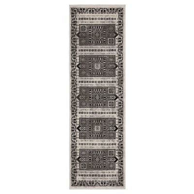 Oriental Weavers Chamberlain CH01G plush traditional rug featuring decorative pattern in ivory/ charcoal tones