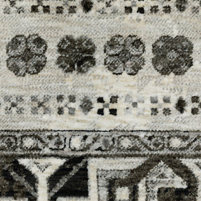 Oriental Weavers Chamberlain CH01G plush traditional rug featuring decorative pattern in ivory/ charcoal tones