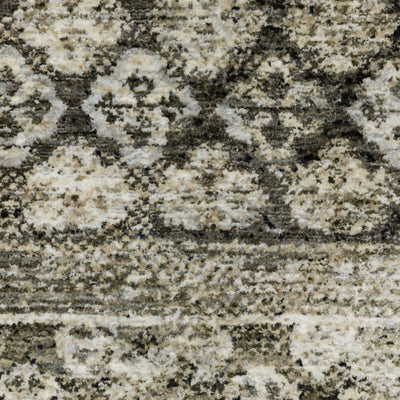 Oriental Weavers Chamberlain CH02D plush traditional rug featuring decorative pattern in grey/ beige tones