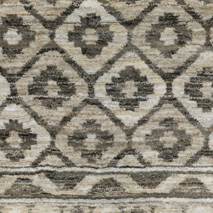 Oriental Weavers Chamberlain CH03B plush traditional rug featuring decorative pattern in grey/ beige tones