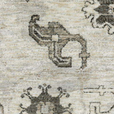 Oriental Weavers Chamberlain CH06B plush traditional rug featuring decorative pattern in ivory/ grey tones