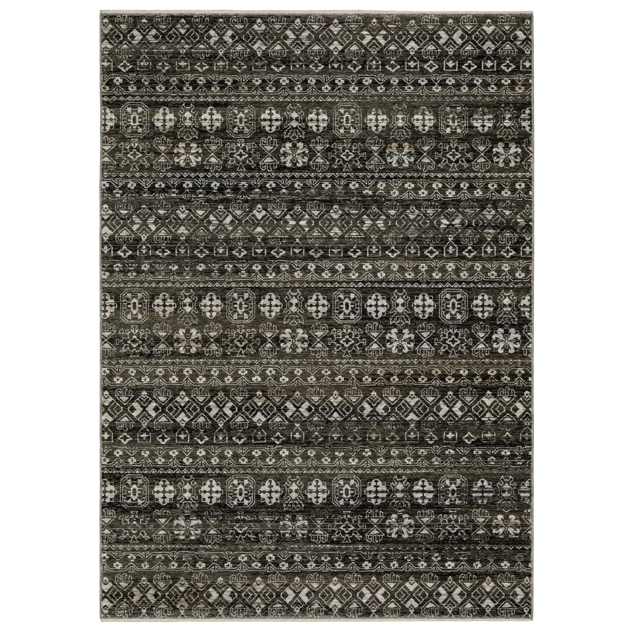 Chamberlain CH07C Black/ Grey Area Rug by Oriental Weavers