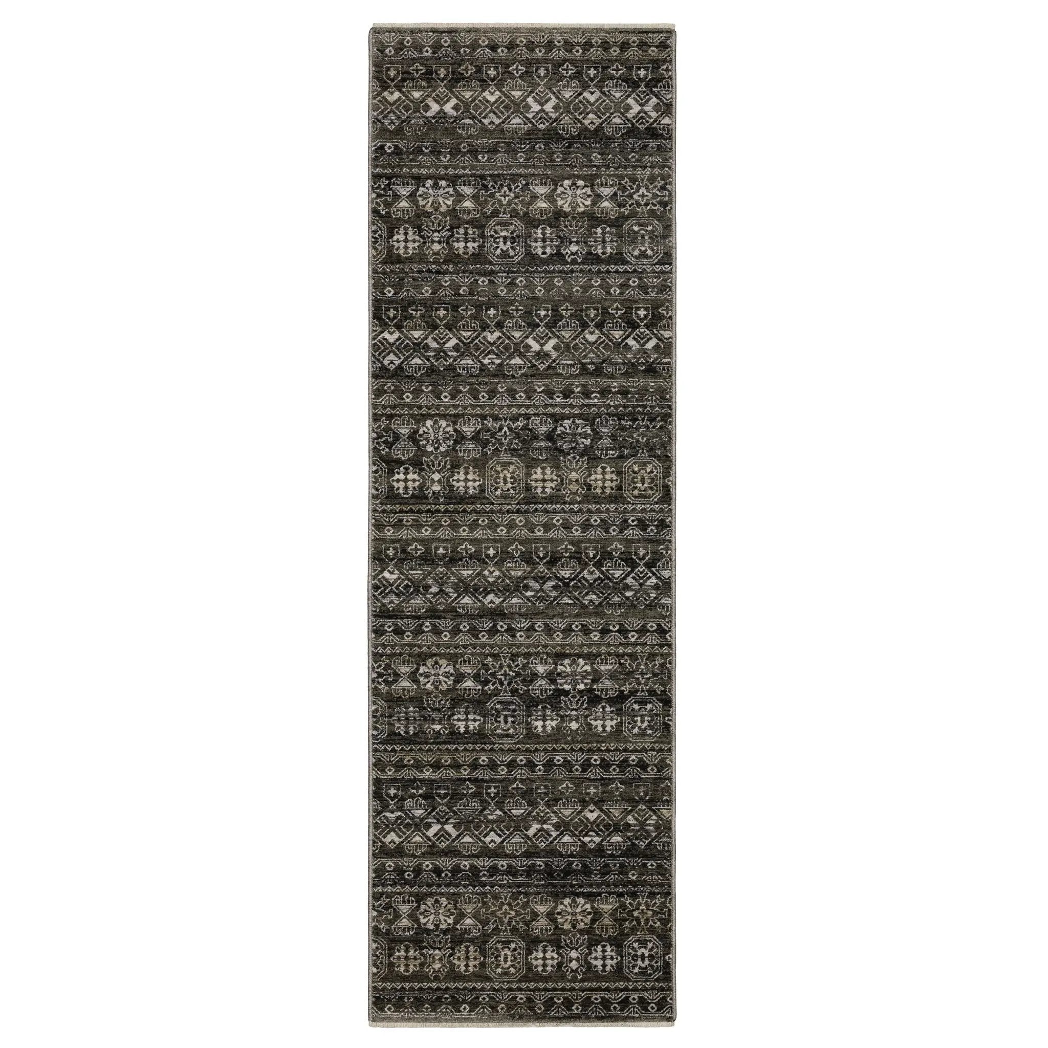 Chamberlain CH07C Black/ Grey Area Rug by Oriental Weavers