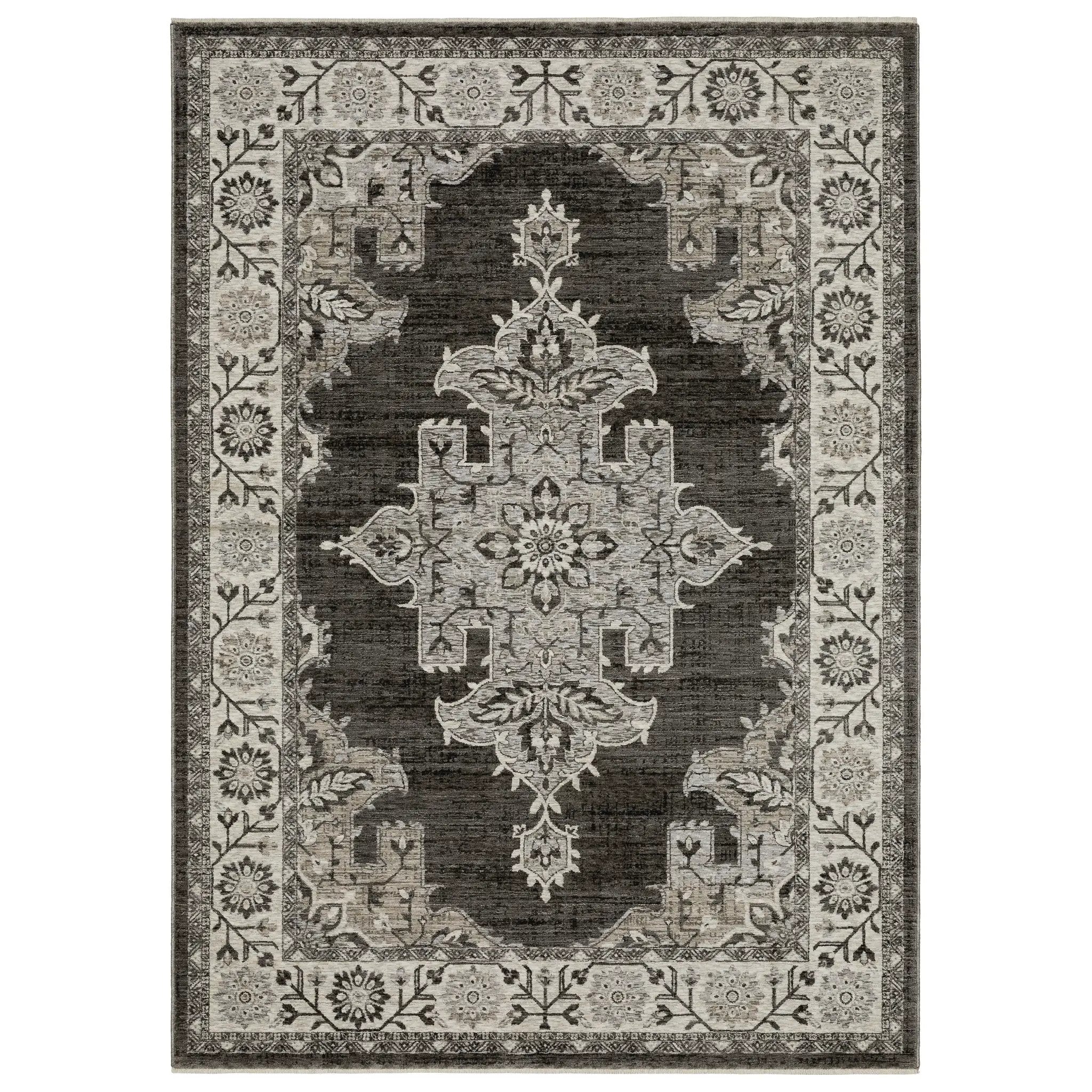 Chamberlain CH08B Grey/ Beige Area Rug by Oriental Weavers