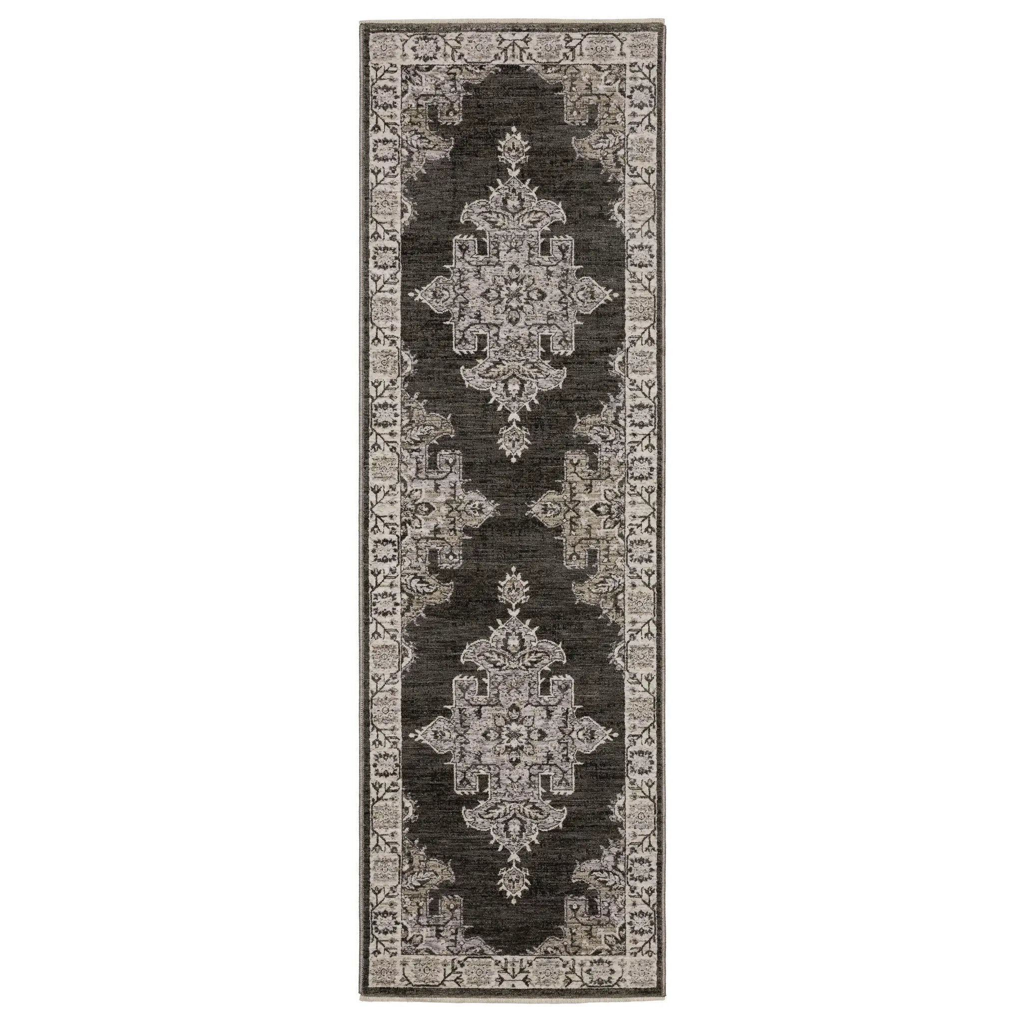 Chamberlain CH08B Grey/ Beige Area Rug by Oriental Weavers