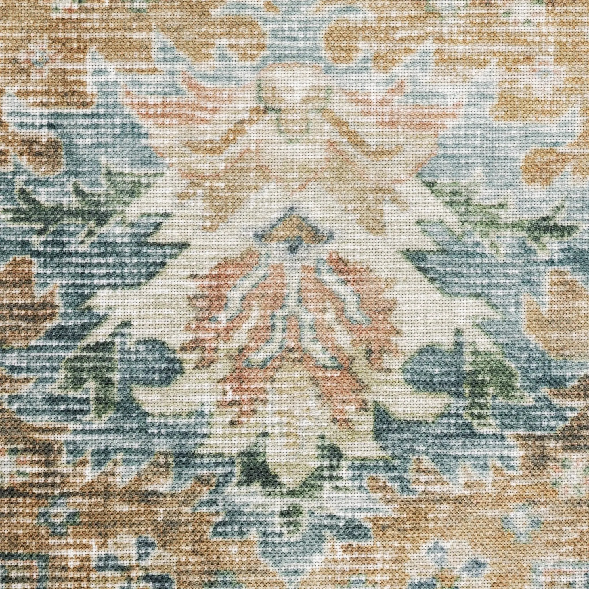 Charleston CHA02 Blue/ Gold Area Rug by Oriental Weavers