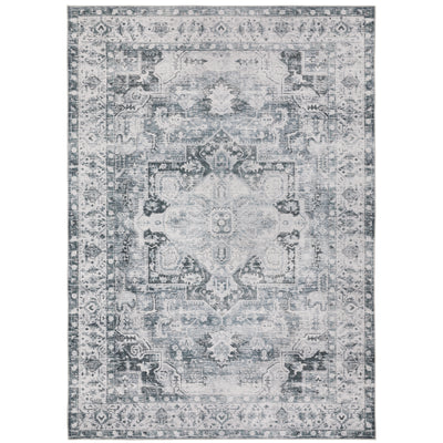 Oriental Weavers Charleston CHA03 traditional rug featuring decorative pattern in navy/ ivory tones
