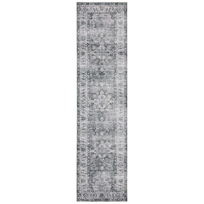 Oriental Weavers Charleston CHA03 traditional rug featuring decorative pattern in navy/ ivory tones