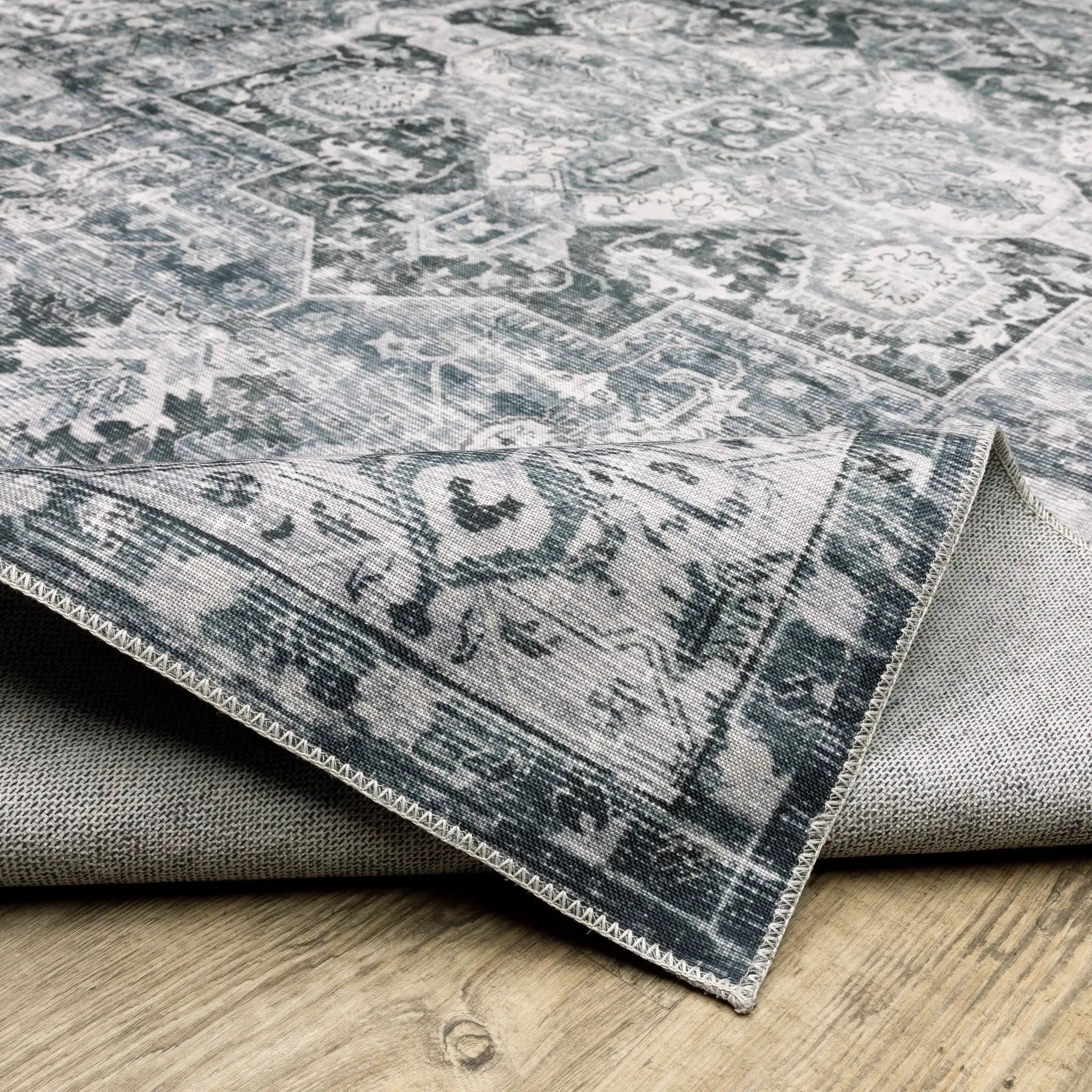 Charleston CHA03 Navy/ Ivory Area Rug by Oriental Weavers