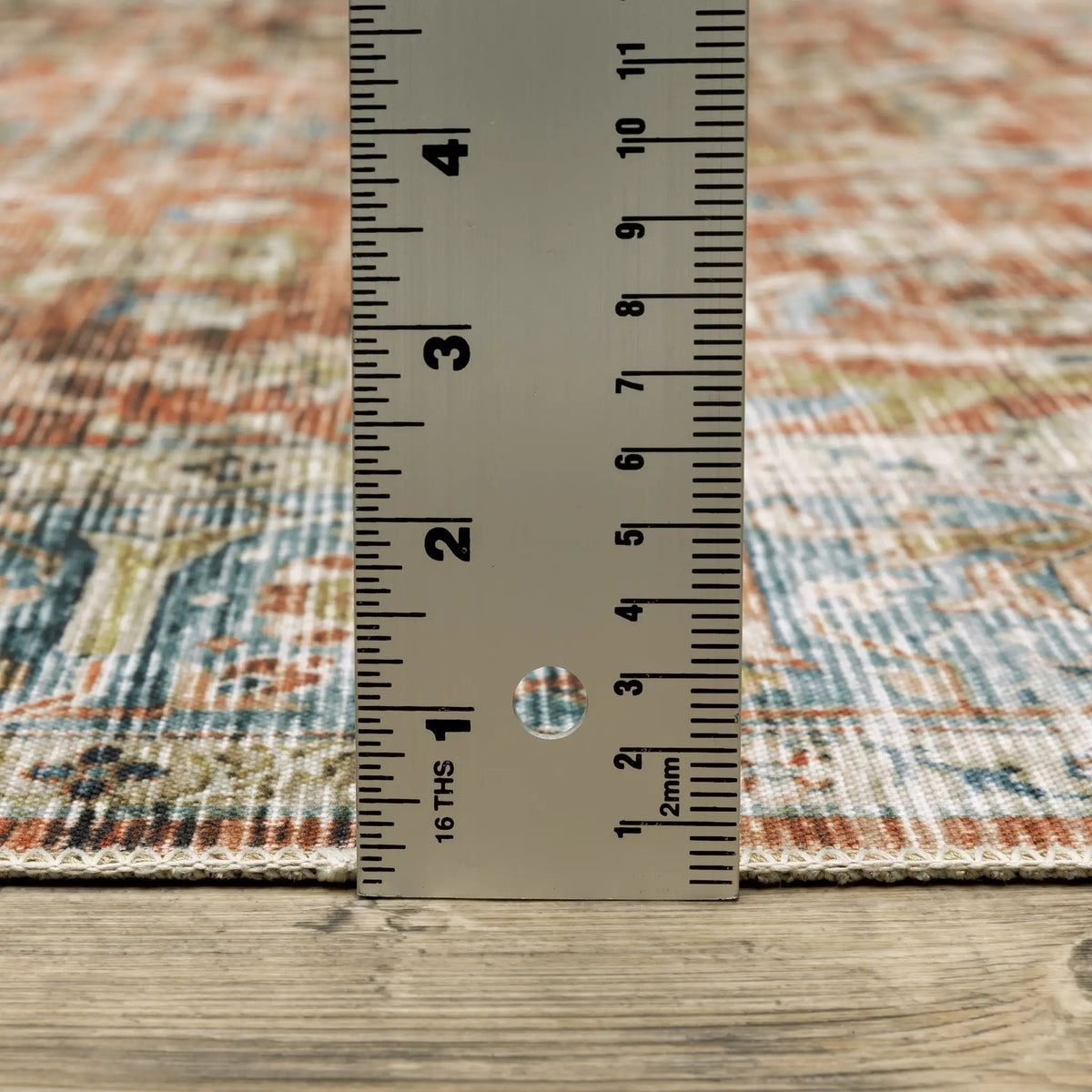 Charleston CHA04 Rust/ Blue Area Rug by Oriental Weavers