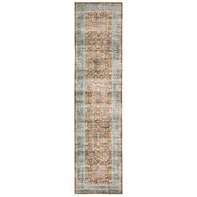 Charleston CHA04 Rust/ Blue Area Rug by Oriental Weavers