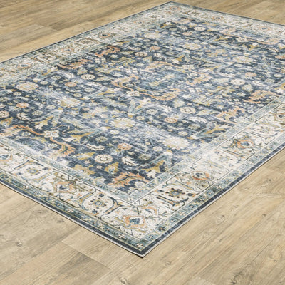 Charleston CHA05 Blue/ Gold Area Rug by Oriental Weavers