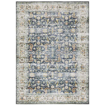 Charleston CHA05 Blue/ Gold Area Rug by Oriental Weavers