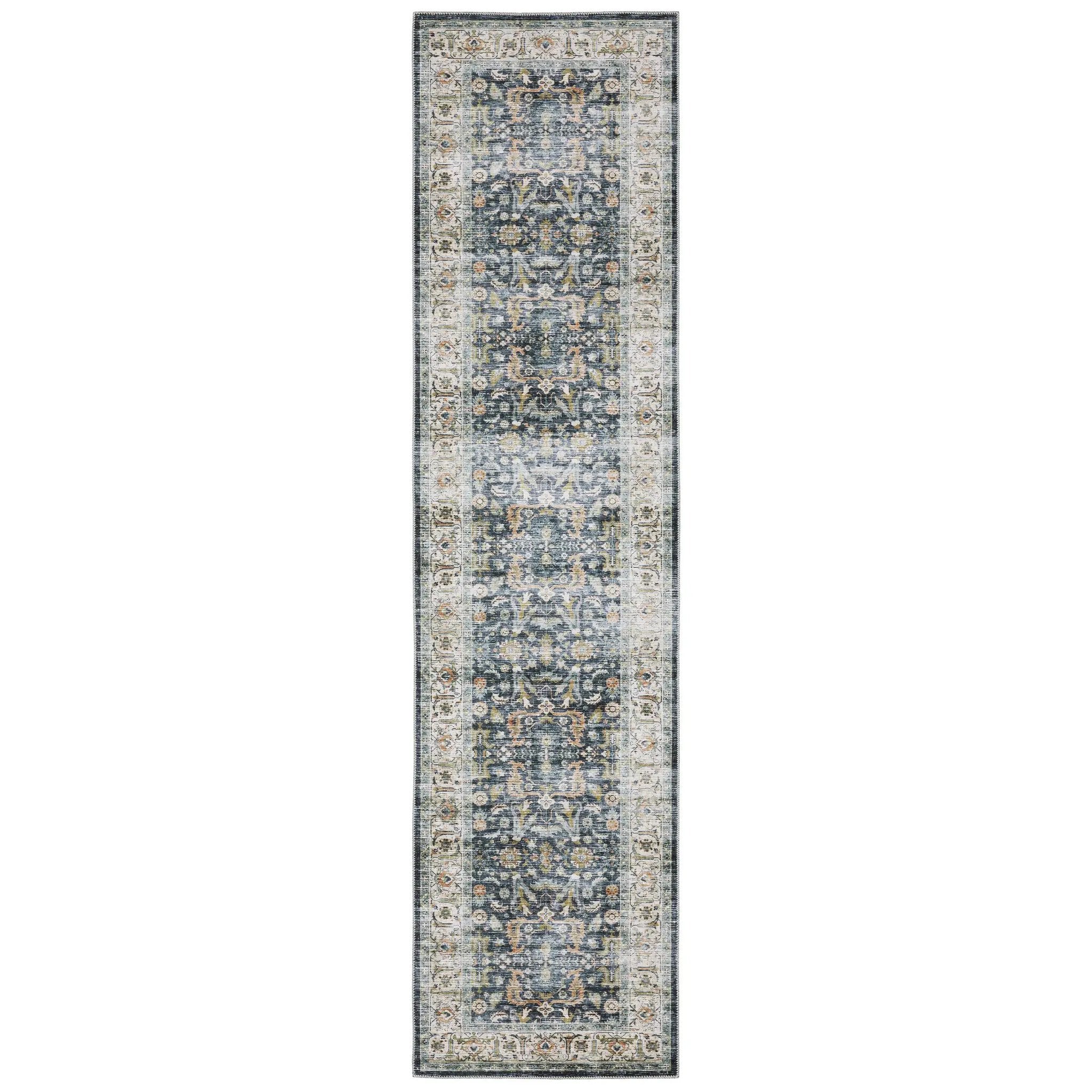 Charleston CHA05 Blue/ Gold Area Rug by Oriental Weavers