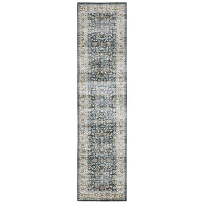 Charleston CHA05 Blue/ Gold Area Rug by Oriental Weavers