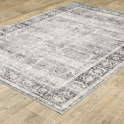 Charleston CHA07 Charcoal/ Grey Area Rug by Oriental Weavers