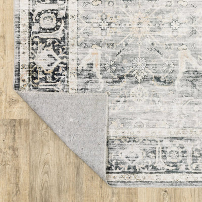 Charleston CHA07 Charcoal/ Grey Area Rug by Oriental Weavers