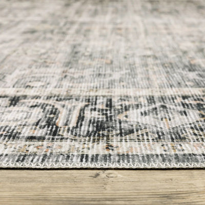 Charleston CHA07 Charcoal/ Grey Area Rug by Oriental Weavers