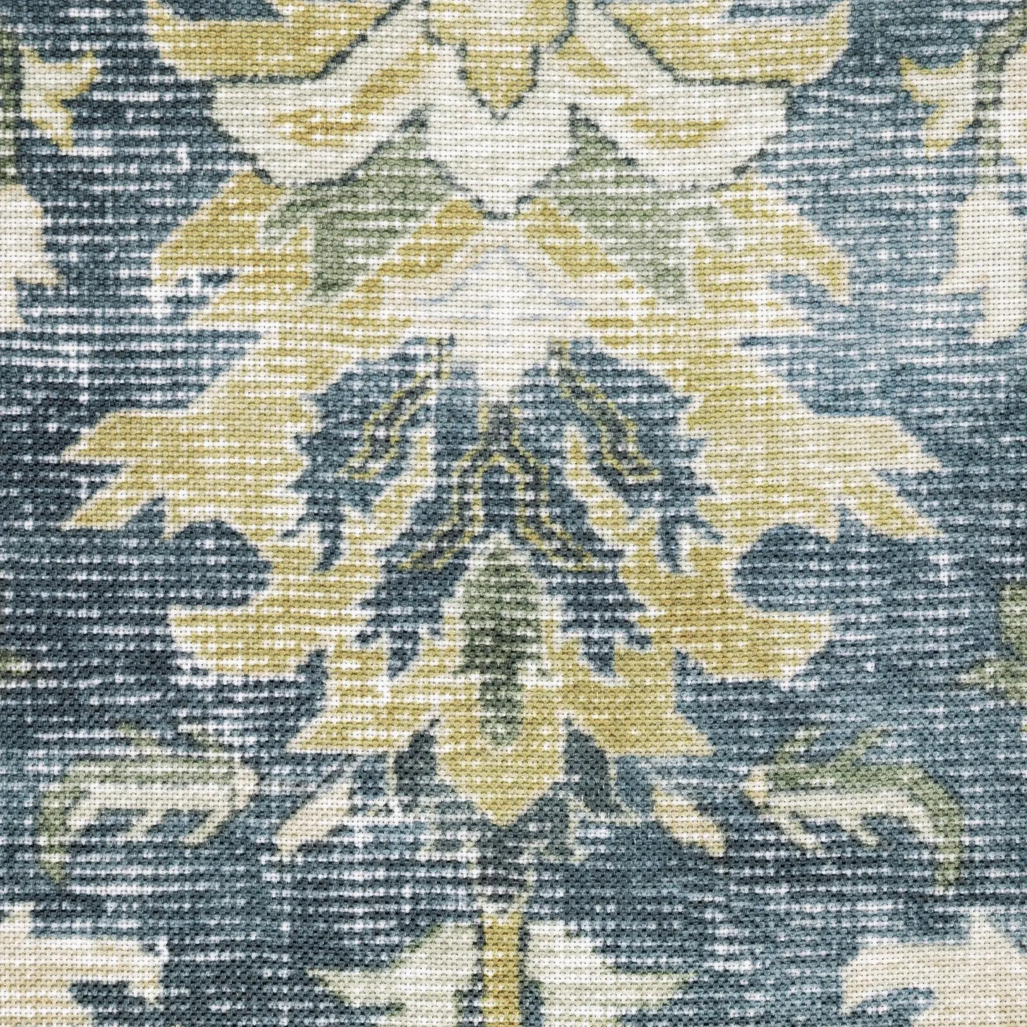 Charleston CHA08 Blue/ Gold Area Rug by Oriental Weavers