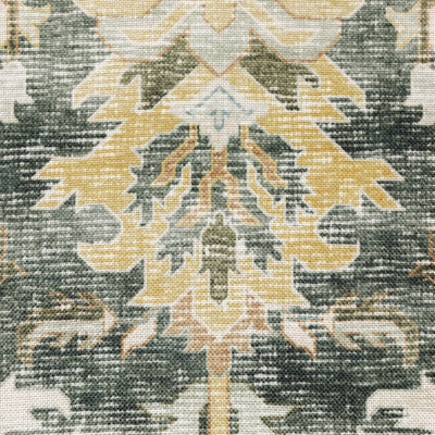 Oriental Weavers Charleston CHA09 traditional rug featuring decorative pattern in charcoal/ gold tones
