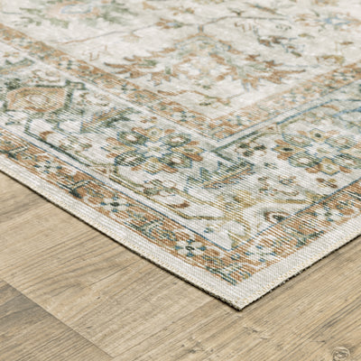Oriental Weavers Charleston CHA10 traditional rug featuring decorative pattern in grey/ multi tones