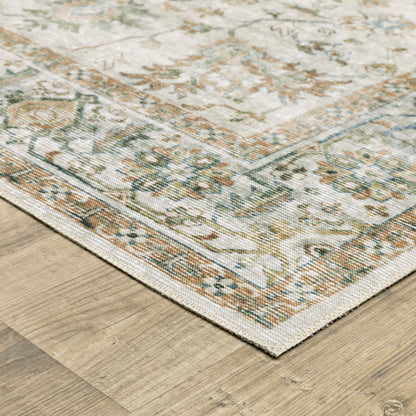 Oriental Weavers Charleston CHA10 traditional rug featuring decorative pattern in grey/ multi tones