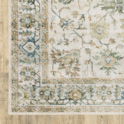 Oriental Weavers Charleston CHA10 traditional rug featuring decorative pattern in grey/ multi tones