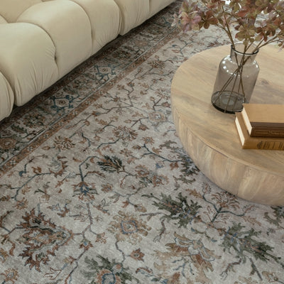 Oriental Weavers Charleston CHA10 traditional rug featuring decorative pattern in grey/ multi tones