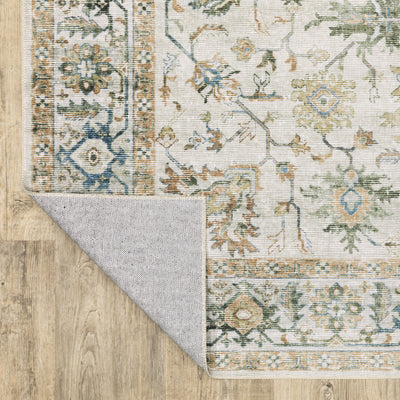 Oriental Weavers Charleston CHA10 traditional rug featuring decorative pattern in grey/ multi tones