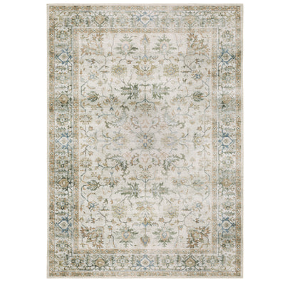 Oriental Weavers Charleston CHA10 traditional rug featuring decorative pattern in grey/ multi tones