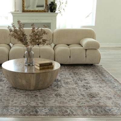Oriental Weavers Charleston CHA10 traditional rug featuring decorative pattern in grey/ multi tones