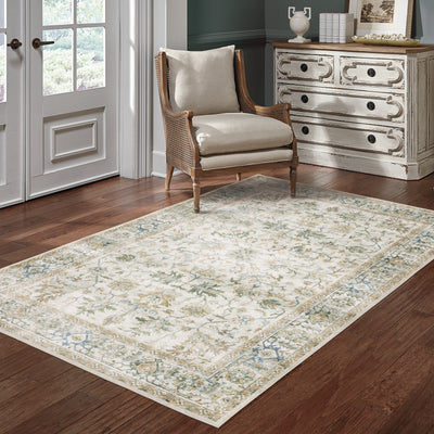 Oriental Weavers Charleston CHA10 traditional rug featuring decorative pattern in grey/ multi tones