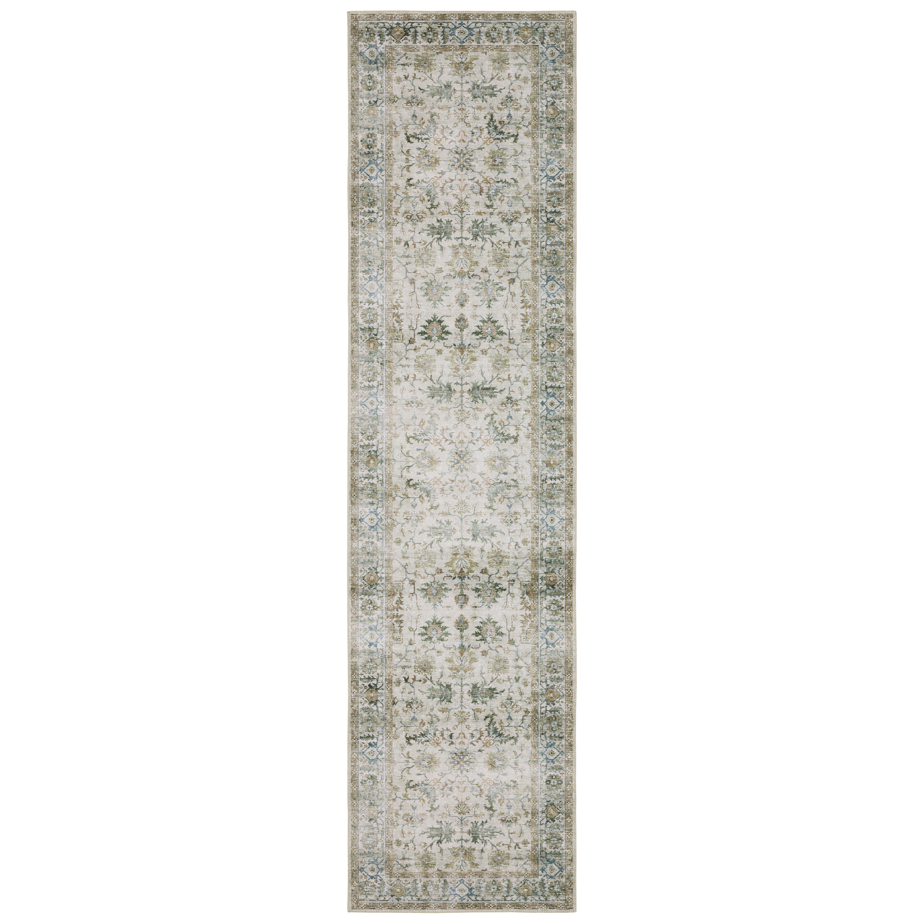 Oriental Weavers Charleston CHA10 traditional rug featuring decorative pattern in grey/ multi tones