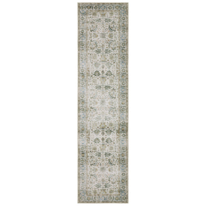 Oriental Weavers Charleston CHA10 traditional rug featuring decorative pattern in grey/ multi tones