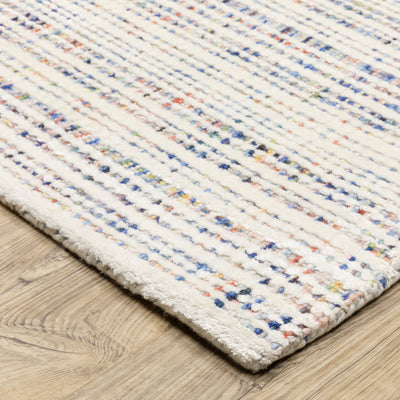 Oriental Weavers Circa CIR01 soft area rug featuring textured design in ivory/ multi tones