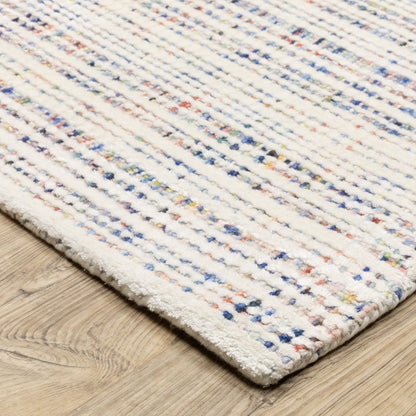Oriental Weavers Circa CIR01 soft area rug featuring textured design in ivory/ multi tones