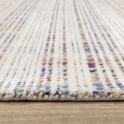Oriental Weavers Circa CIR01 soft area rug featuring textured design in ivory/ multi tones