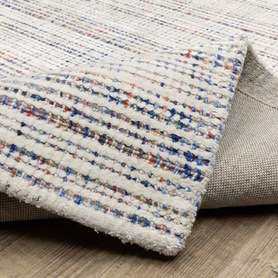 Oriental Weavers Circa CIR01 soft area rug featuring textured design in ivory/ multi tones