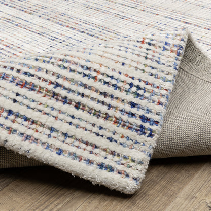 Oriental Weavers Circa CIR01 soft area rug featuring textured design in ivory/ multi tones
