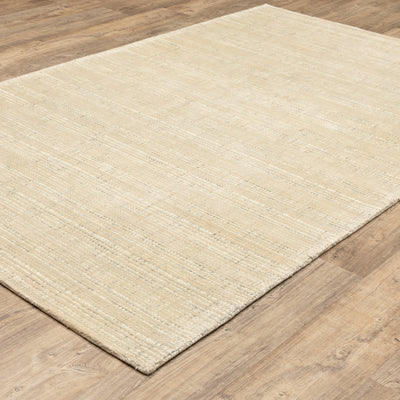 Oriental Weavers Circa CIR03 soft area rug featuring textured design in beige/ ivory tones
