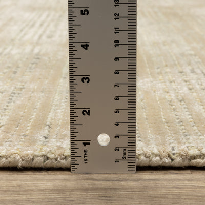 Oriental Weavers Circa CIR03 soft area rug featuring textured design in beige/ ivory tones