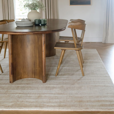 Oriental Weavers Circa CIR03 soft area rug featuring textured design in beige/ ivory tones